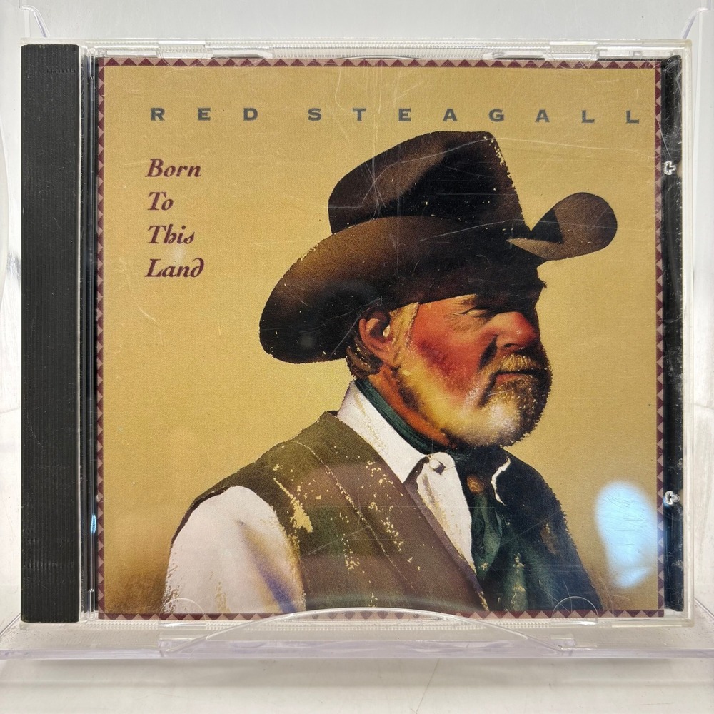 Red‎ Steagall Born To This Land CD 1993 Warner Bros Western Cowboy Music 45327-2